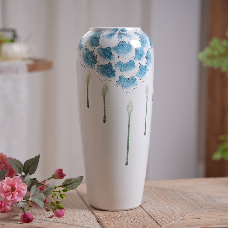 复古陶瓷花瓶摆件客厅鲜花插花陶罐轻奢装饰品新中式新年花器摆设,淘宝优惠券,粉丝福利购,淘宝优惠卷