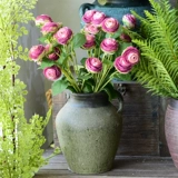 Ретро глиняное горшок цветочные горшки цветочный алтарь, сочная цветочная бутылка, мастерство антикварное керамическое витрина