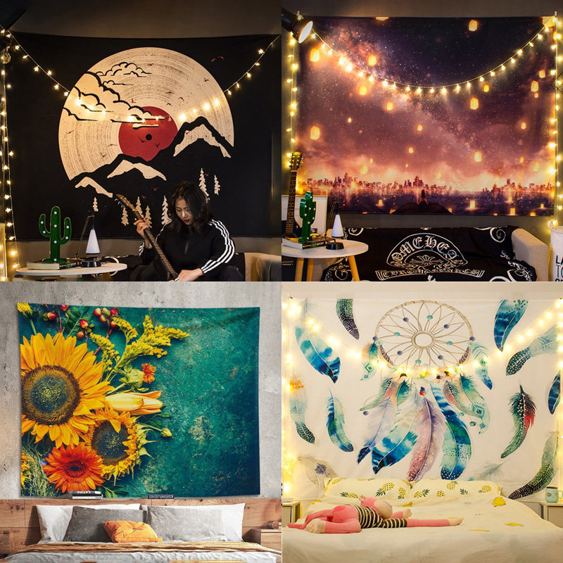 背景布ins挂布抖音超大简约网红布料卧室拍照挂墙