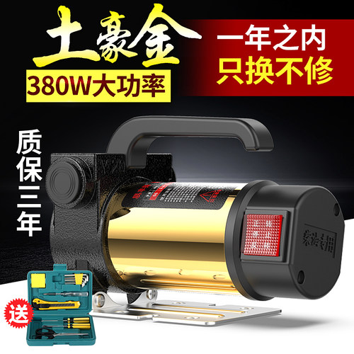 易丰扬正反转电动抽油泵12V24V220V柴油泵直流自吸泵加油机抽油器 - 图1