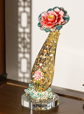 【送礼佳品】中式如意珐琅彩摆件