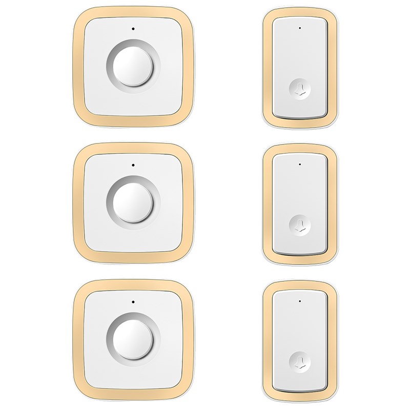 无线电门铃三拖三家用门铃远距离电子智能遥控门铃呼叫器 - 图0