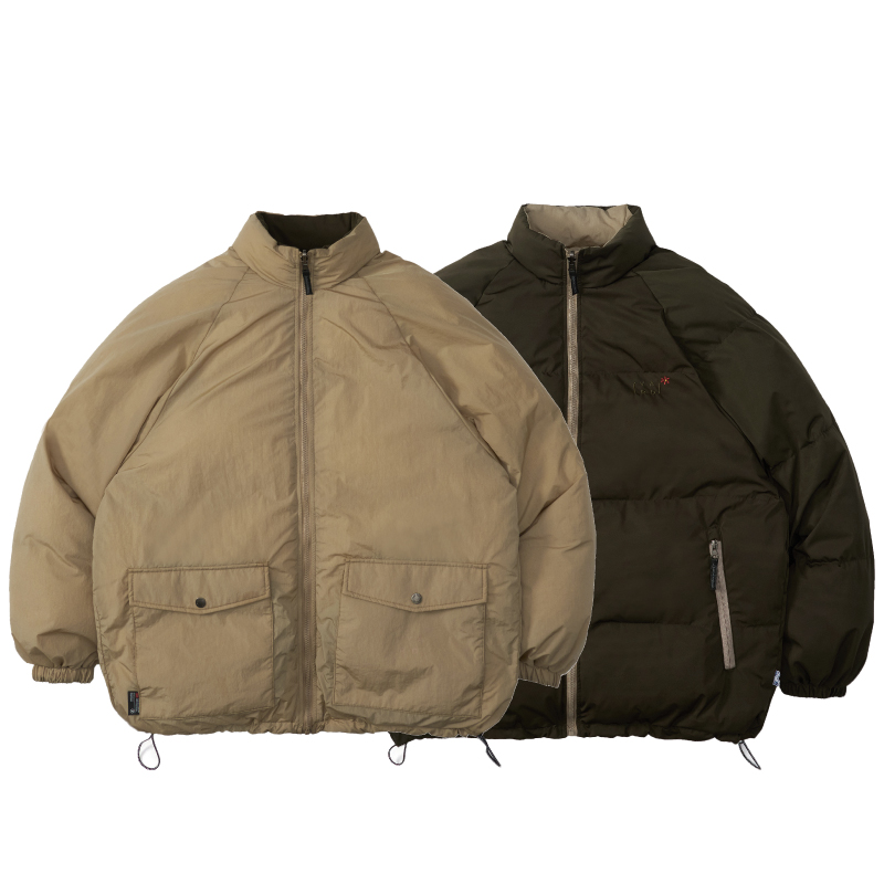 HavenYard【双面穿】3M新雪丽保暖棉服宽松休闲廓形外套面包服 - 图3