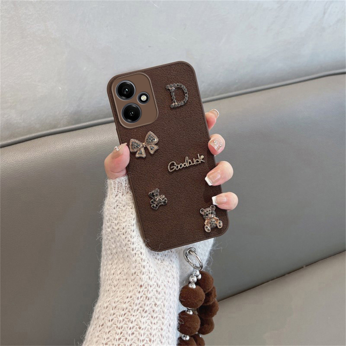 适用于华为荣耀400手机壳honor400pro月坑纹dnn-an00复古dnp-anoo新款女潮p400por立体卡通x400全包防摔四百 - 图3