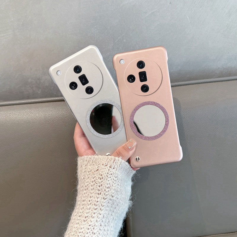 适用于oppofindx7手机壳find x7ultra无边框phz110半包oppox7u硬壳opx带镜子opopfindx超薄oppofandx新款女 - 图3