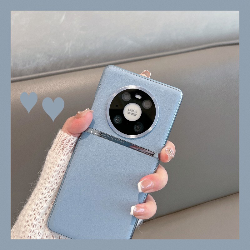 适用于华为mate40手机壳mata40pro新款mt40e简约meta4o时尚m40por女ma4oe全包镜头mete白色epro半包硬壳meite - 图1