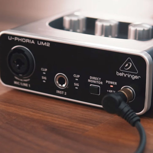 Behringer 百灵达 UM2 两进两出 USB外置声卡 录音 配音编曲 直播 - 图1