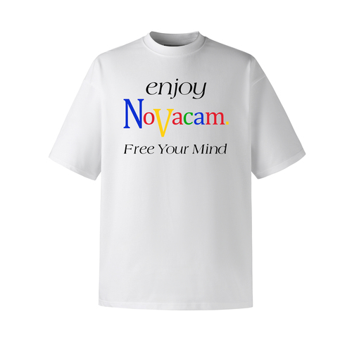 NOVACAM美式vintage字母印花高街cleanfit国潮宽松基础短袖T恤