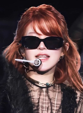 赵露思同款墨镜女高级感显脸小方框太阳眼镜UV400防紫外线生日会