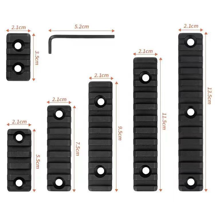 金属导轨MLOK/KEYMOD皮卡汀尼导轨20通用SR16 精击SLR 北斗F4护木 - 图0