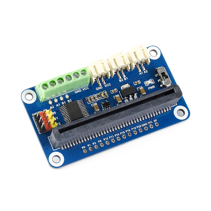 microbit电机驱动板 TB6612FNG机器人扩展板两路电机/三路舵机-图0