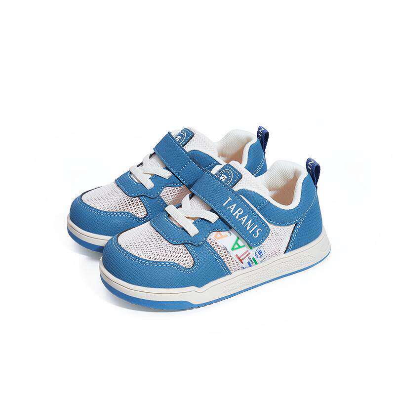 泰兰尼斯春秋婴童学步鞋男女童小白鞋休闲板鞋透气网面字母旅游鞋