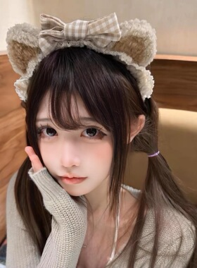 可爱耳朵发箍甜美少女香香瓦学弟