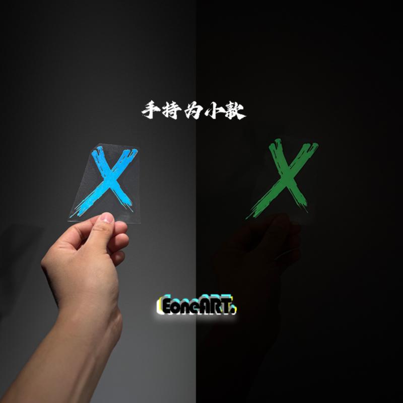 EONE镂空车贴 神秘X汽车摩托划痕遮挡行李箱头盔油箱防水装饰贴纸 - 图2