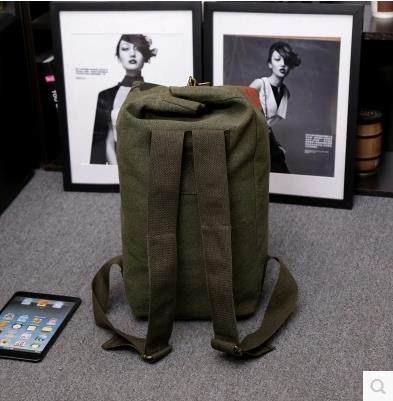 自由兵户外帆布大容量男包双肩背包 雷玛萨双肩背包