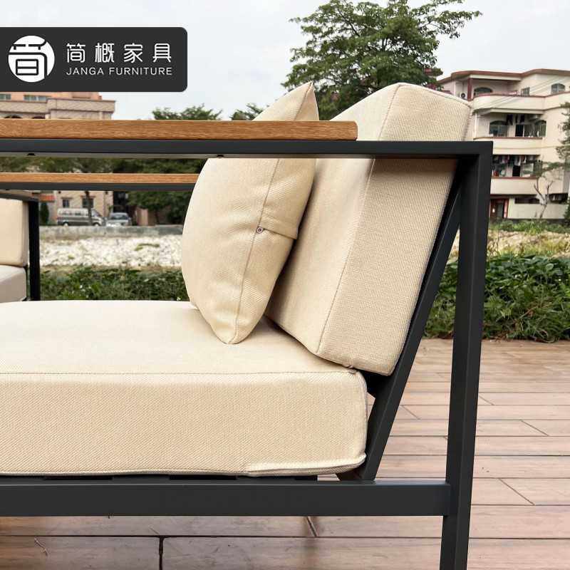 新款直销简约工业户外沙发别墅休闲会所庭院露天阳台藤编铝合金不,淘宝优惠券,粉丝福利购,淘宝优惠卷