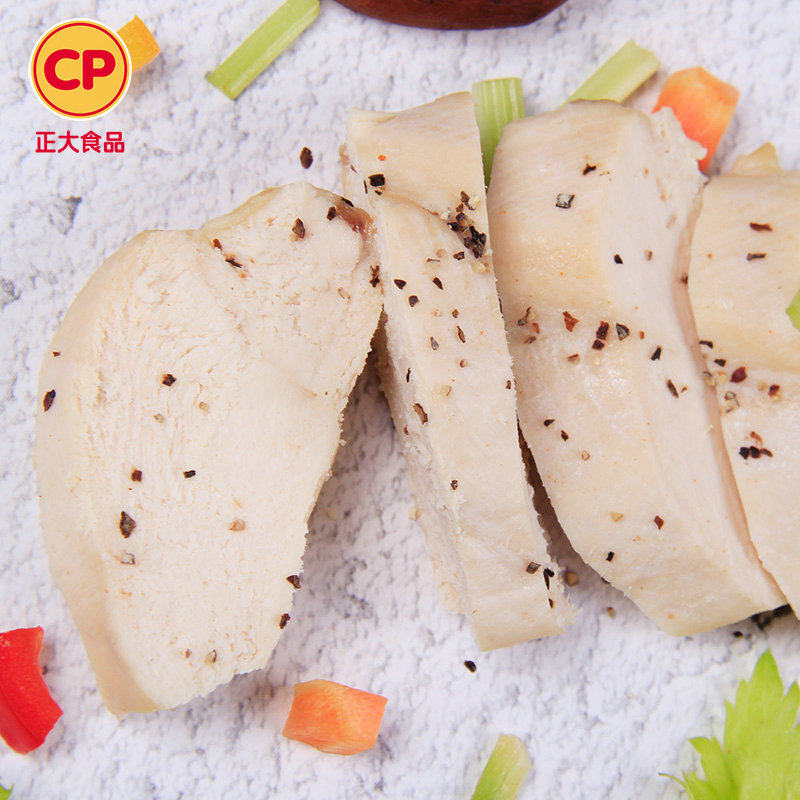 正大cp食品即食鸡胸肉黑胡椒味100g cp食品鸡胸