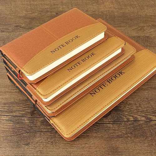 新款直销仿皮记事本定制商务笔记本办公用品随身日记创意手账本 - 图0