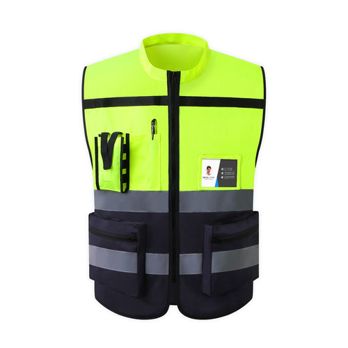 领导款反光背心骑行安全服施工马甲反光衣摩托车外套骑行交通路政 - 图3