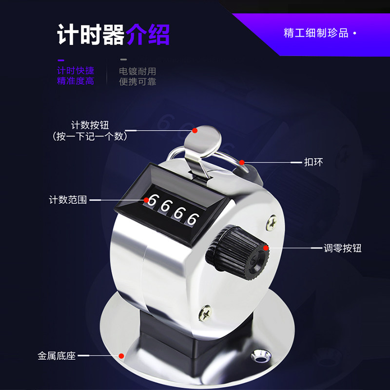 人流量计数器手动机械点数器牛羊动物群流量数量计数器金属记数表,淘宝优惠券,粉丝福利购,淘宝优惠卷