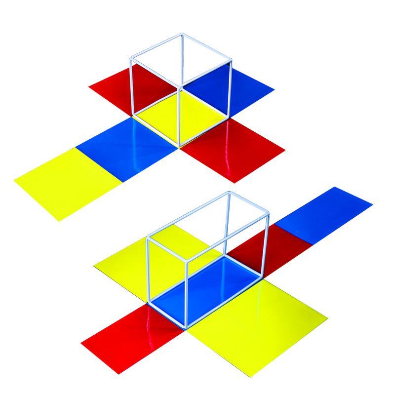 正方体长方体数学教具可拆卸框架模型小学五年级几何磁性长方体和正方体展开图表面积六年级下册圆柱圆锥教具-图3