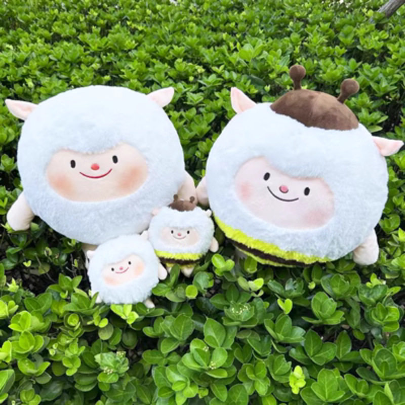 蛋仔派对地雷帽蛋仔派对周边蜂蜜小羊毛绒玩具两用公仔玩偶抱枕生日礼物