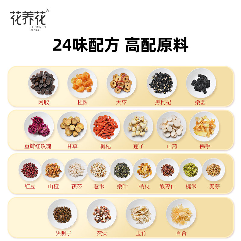花养花24味阿胶玫瑰女神茶红枣桂圆枸杞茶平阴玫瑰花茶礼品礼盒,淘宝优惠券,粉丝福利购,淘宝优惠卷
