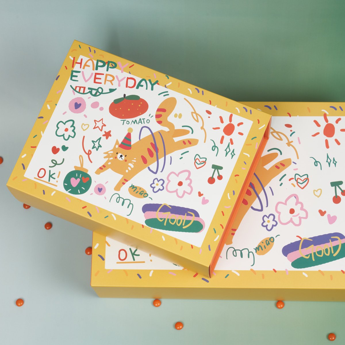 顾得猫宁/卡通礼物盒空盒子情人节儿童高级感小众生日礼品包装盒 - 图1