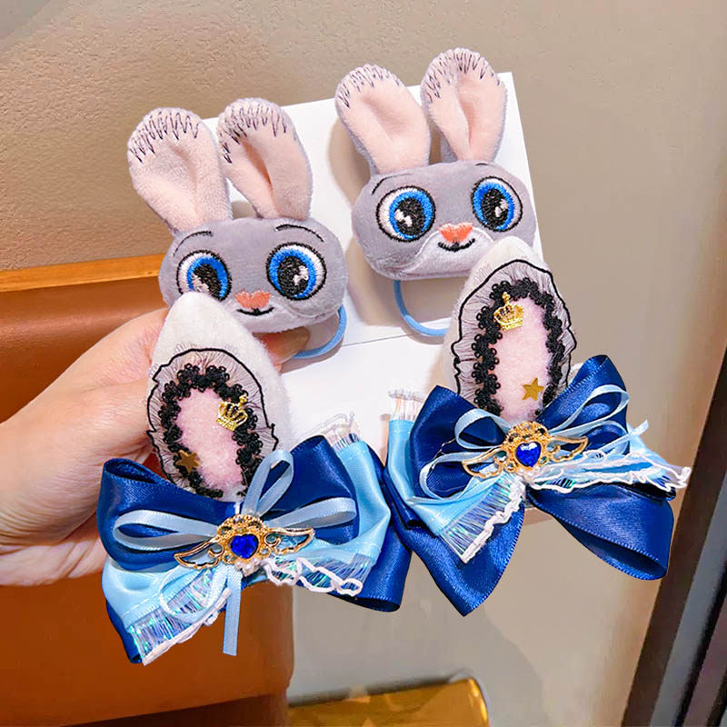 兔子警官儿童女头饰迪士尼朱迪配饰兔耳朵发箍疯狂动物城发圈发夹,淘宝优惠券,粉丝福利购,淘宝优惠卷