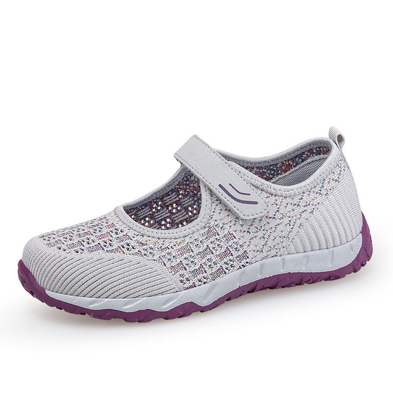 舒适老人鞋女妈妈鞋夏季凉鞋大码透气网鞋中老年健步鞋老北京布鞋,淘宝优惠券,粉丝福利购,淘宝优惠卷