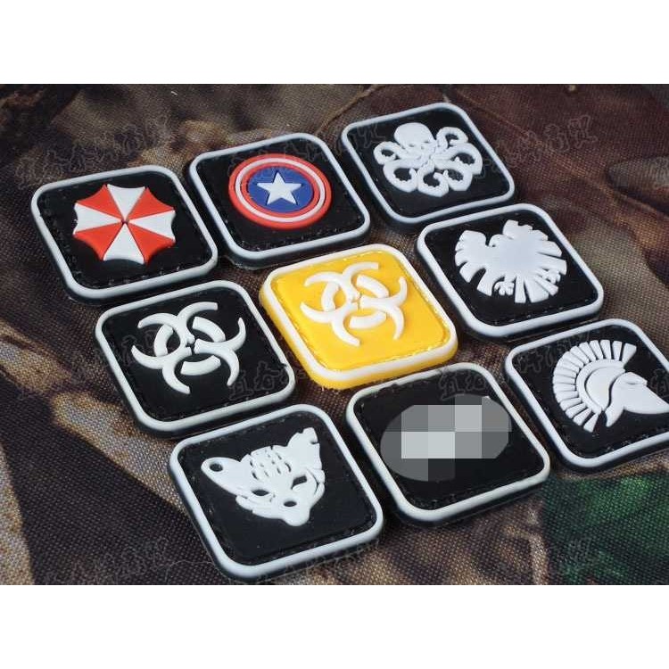 新款直销夜光迷你魔术贴章 PVC免洗胶贴臂章 户外战术包贴各种配,淘宝优惠券,粉丝福利购,淘宝优惠卷