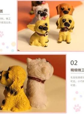 新款直销创意礼品卡通12名犬狗树脂摆件客厅办公室家居装饰品摆设