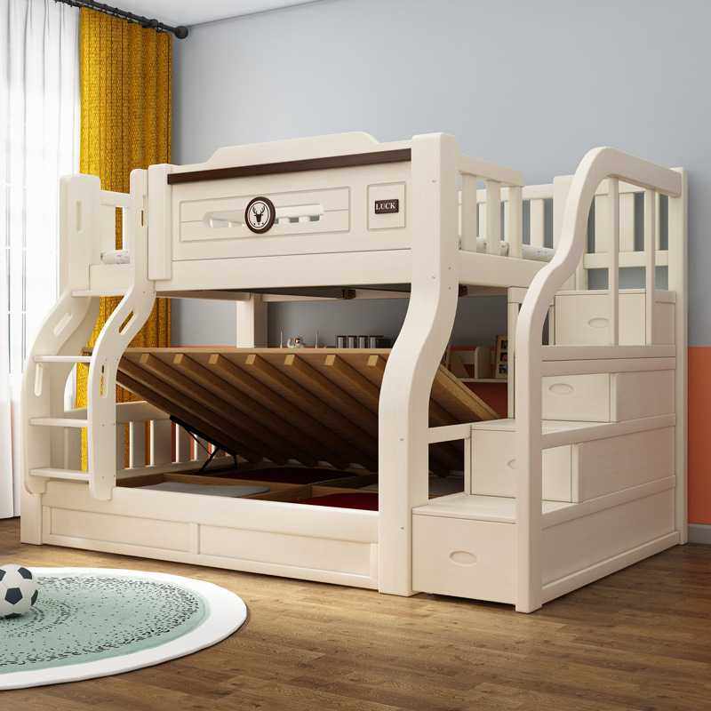 新款直销喜挚实木上下床成人两层床高低床子母床上下铺床儿童双层,淘宝优惠券,粉丝福利购,淘宝优惠卷