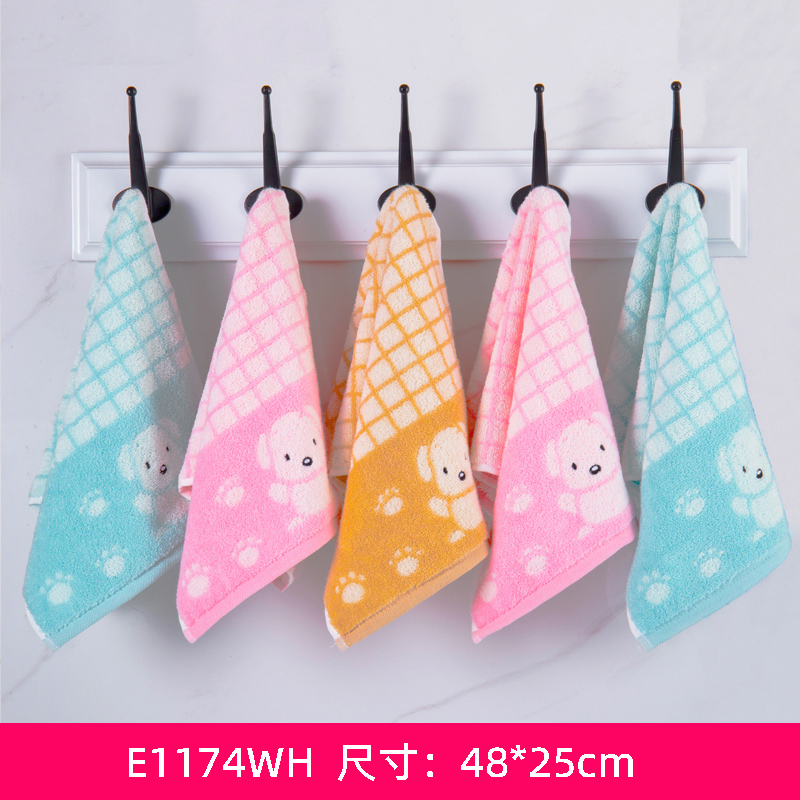 【5条装】金号儿童专用小毛巾纯棉洗脸家用童巾柔软吸水全棉婴儿