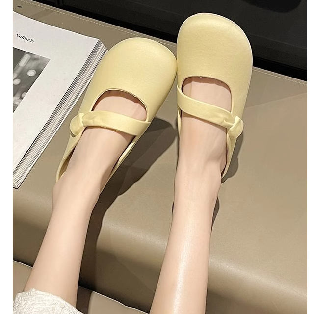 一脚蹬软底不累脚女士懒人豆豆鞋2025新款夏季平底孕妇玛丽珍单鞋,淘宝优惠券,粉丝福利购,淘宝优惠卷