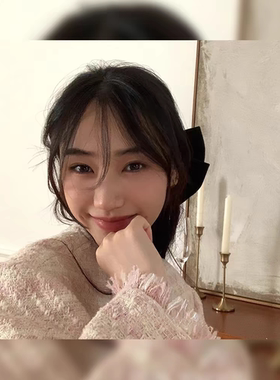 韩国新款高端缎面大蝴蝶结发夹女后脑勺头饰发饰法式高级感黑色女