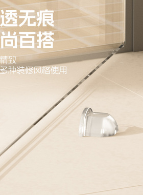 免打孔圆形透明门挡防撞
