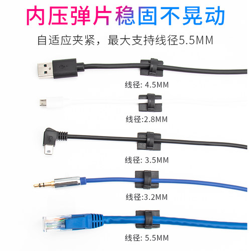 汽车走线卡扣 行车记录仪线夹车用线夹电线卡子理线排线固定夹子 - 图1