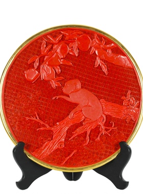 中艺堂杨之雕漆摆件外事礼品