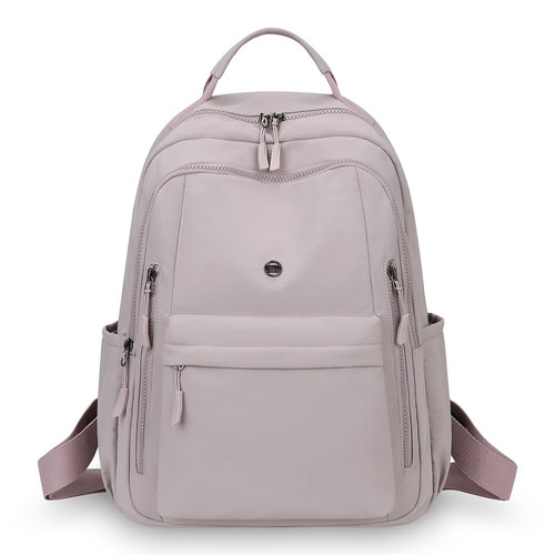 女士新款户外大容量水洗尼龙布多层双肩包旅游旅行休闲背包书包 - 图3