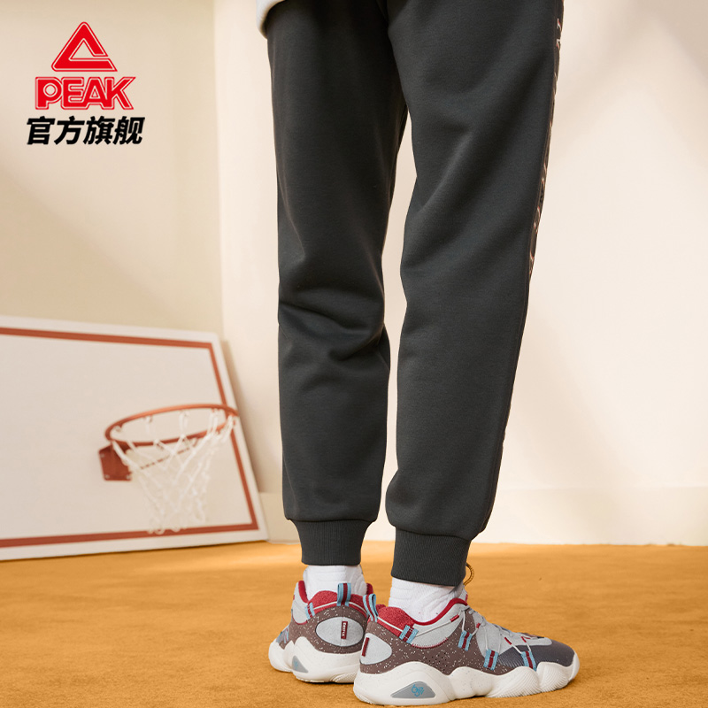 匹克运动长裤针织加绒男士2022春季新款休闲跑步卫裤男宽松束脚男