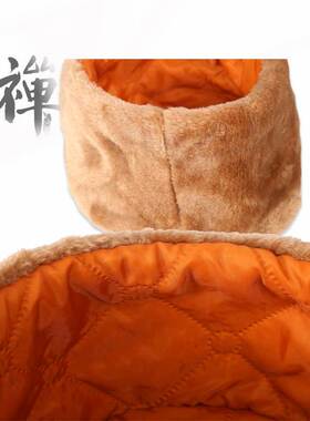 僧帽冬季加绒加厚保暖出家师父师傅僧人结缘和尚尼姑男女通用帽子