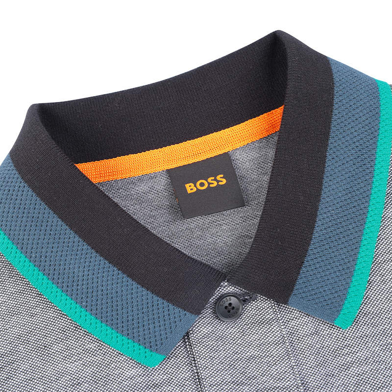【自营】【保税仓】Hugo Boss春秋新款商务休闲polo翻领长袖男士