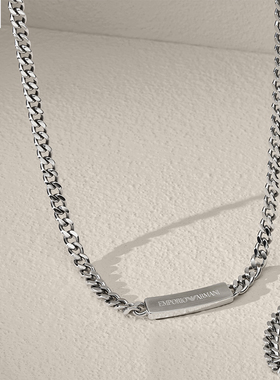 【自营】春季新品 Armani阿玛尼项链男士钢质轻奢高级感男生礼物