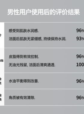 【自营】VidiVici男士洗面奶控油洁面乳可用于剃须护肤品保湿清洁