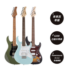 【自营】cort考特电吉他G110 G200 G200SE电吉他韩国初学者传统