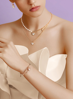 LolaRose心锁项链女礼物送女友