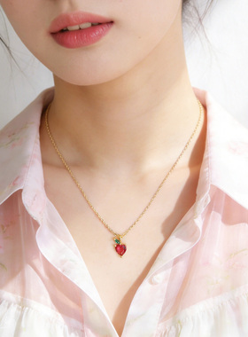 OSEWAYA日韩风葡萄水果吊坠项链