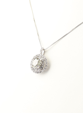 日本进口商品一颗钻石项链