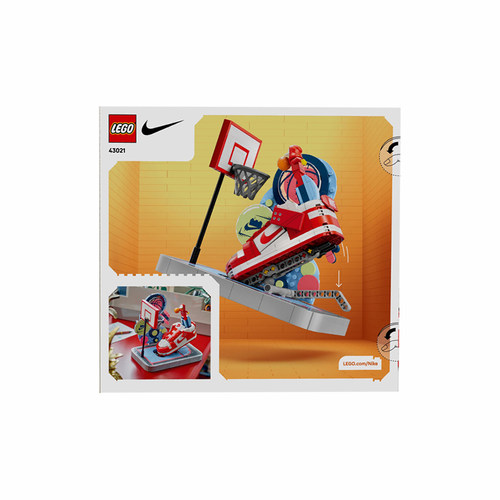 【自营】乐高耐克联名套装43021NIKEDUNK特技球鞋投篮拼搭积木 - 图3